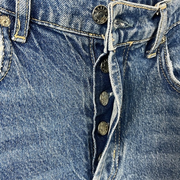 Rails The Getty Superhigh Waist Cropped Length Wide Leg Blue Jeans Size 27 NWOT - Picture 7 of 14